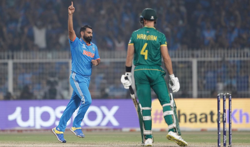 Mohammed Shami 5 Nov 2023 Surjeet Yadav Getty Images