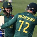 Quinton de Kock Rassie van der Dussen 1 Nov 2023 Indranil Mukherjee:AFP