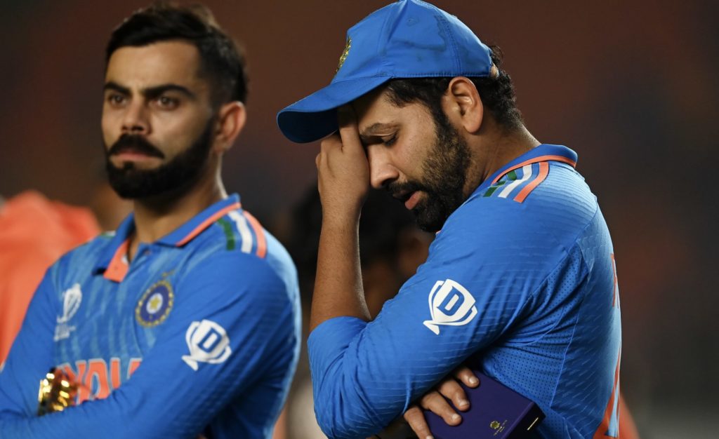 Rohit Sharma dejected 19 Nov 2023 Gareth Copley Getty Images