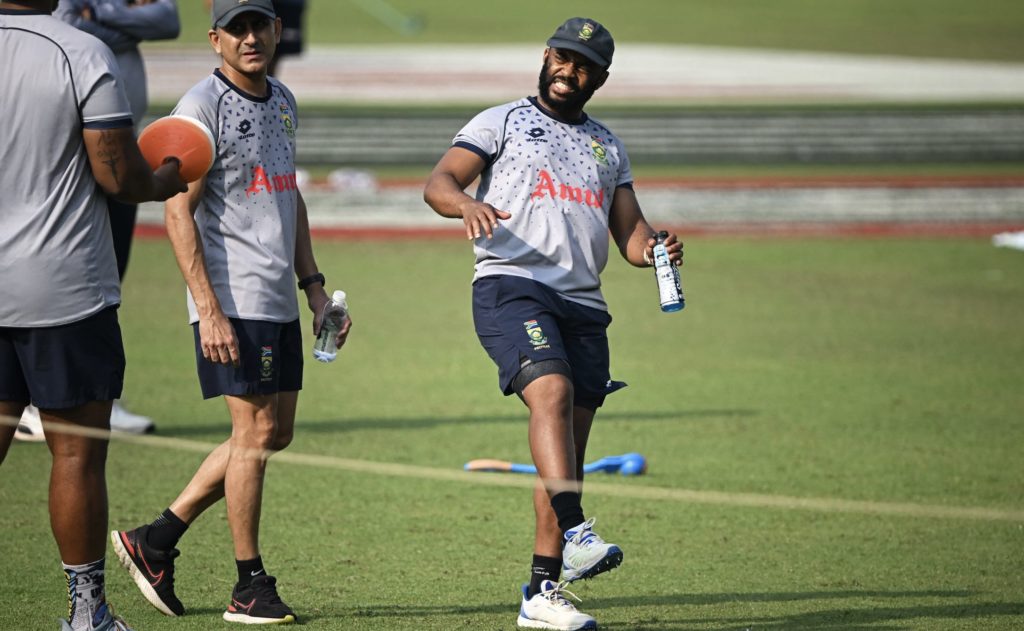 Temba Bavuma practice 13 Nov 2023 Dibyangshu Sarkar AFP