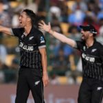 Trent Boult Daryl Mitchell 9 Oct 2023 ICC Getty Images
