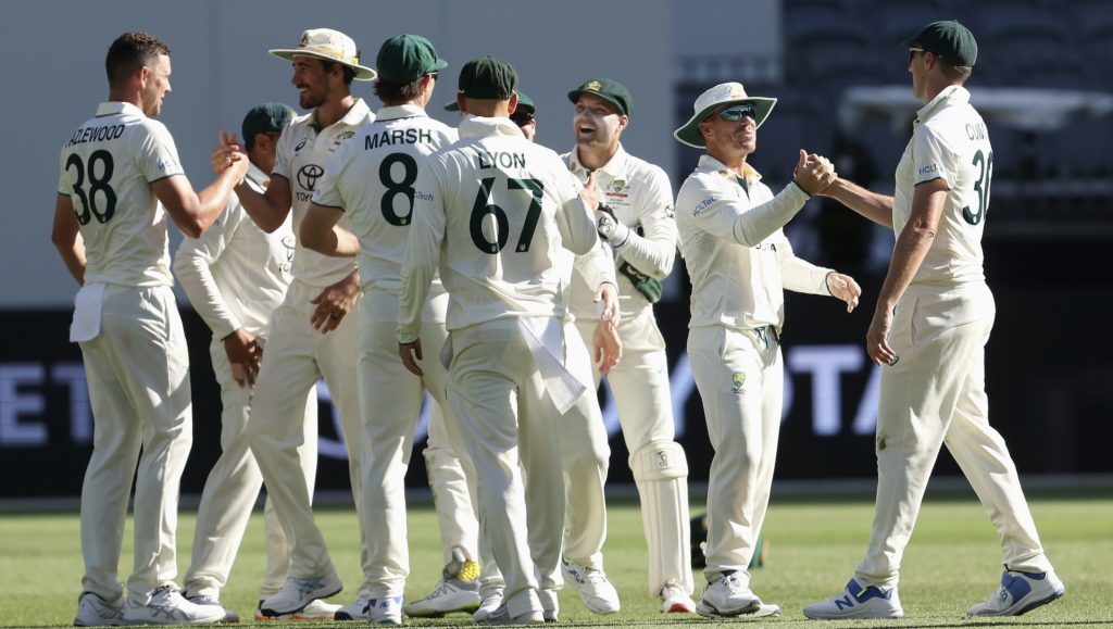 Australia celebrate 17 Dec 2023 Paul Kane Getty Images