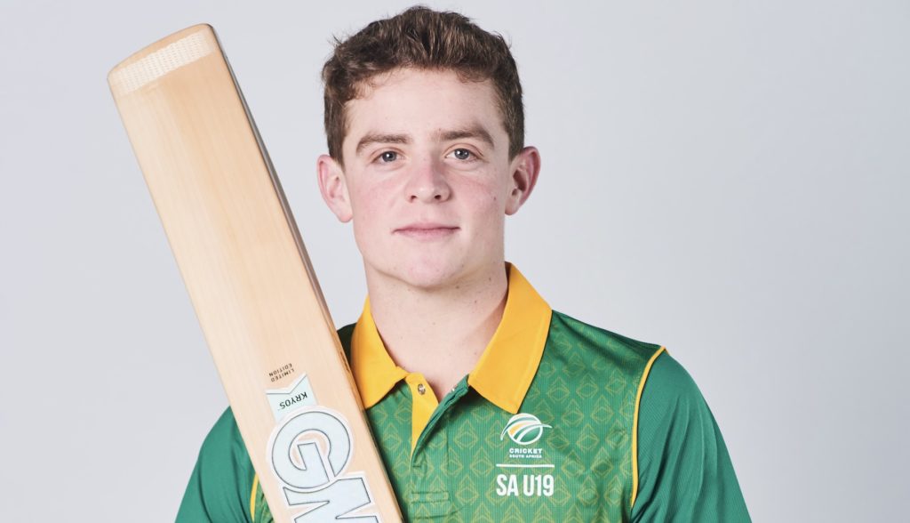 David Teeger SA U19 bat Waldo Swiegers Gallo Images