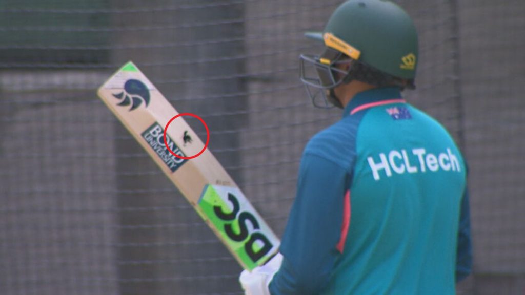 Usman Khawaja peace sticker