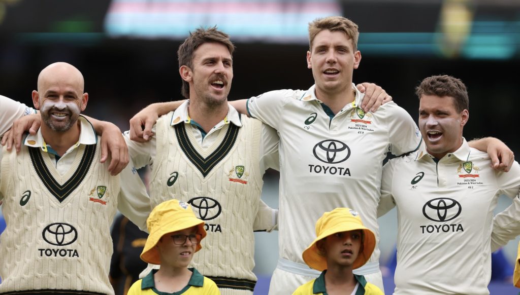 Australia anthem 17 Jan 2024 Paul Kane Getty Images