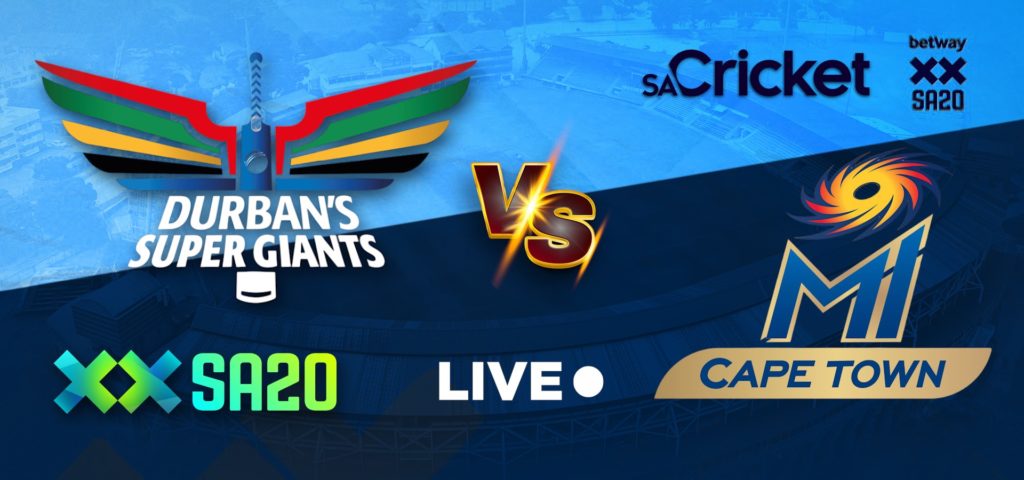 RECAP: Durban's Super Giants vs MI Cape Town (SA20)