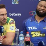 Faf du Plessis Kieron Pollard Ron Gaunt Sportzpics