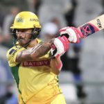 Faf du Plessis cut 29 Jan 2024 Shaun Roy Sportzpics