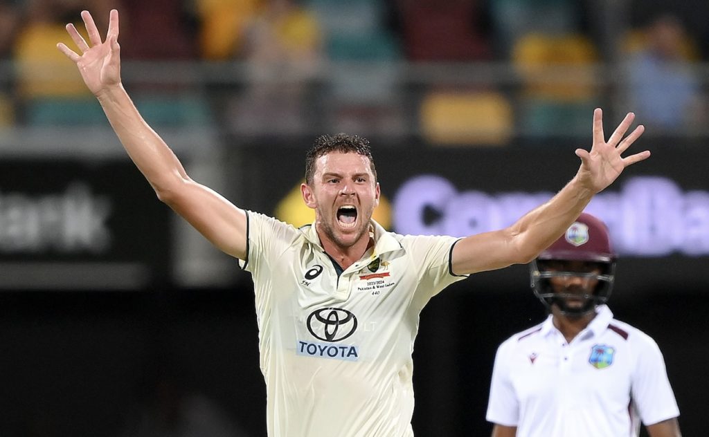 Josh Hazlewood 26 Jan 2024 Bradley Kanaris Getty Images