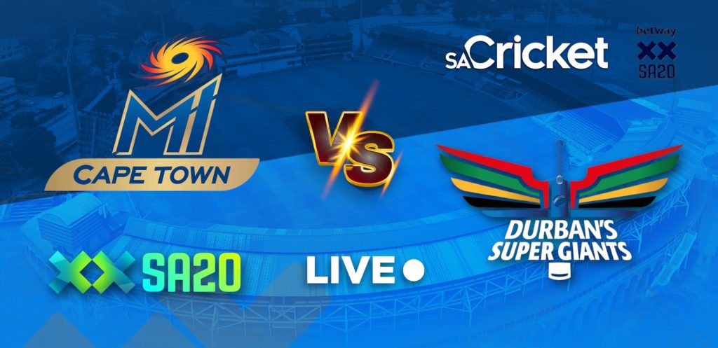 RECAP: MI Cape Town vs Durban's Super Giants (SA20)