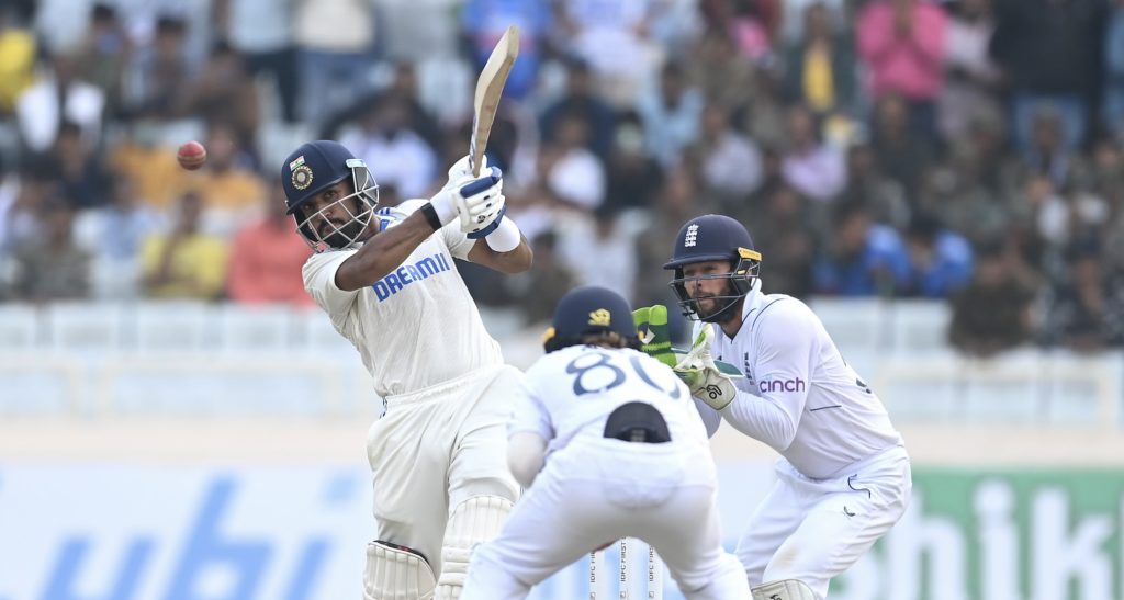 Dhruv Jurel bats 26 Feb 2024 Gareth Copley Getty Images