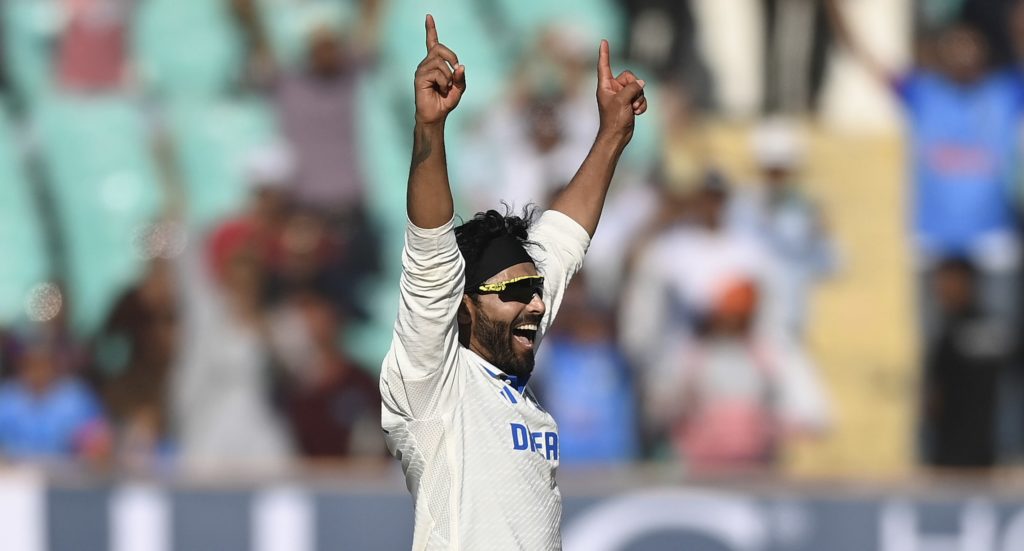 Ravindra Jadeja 18 Feb 2024 Gareth Copley Getty Images