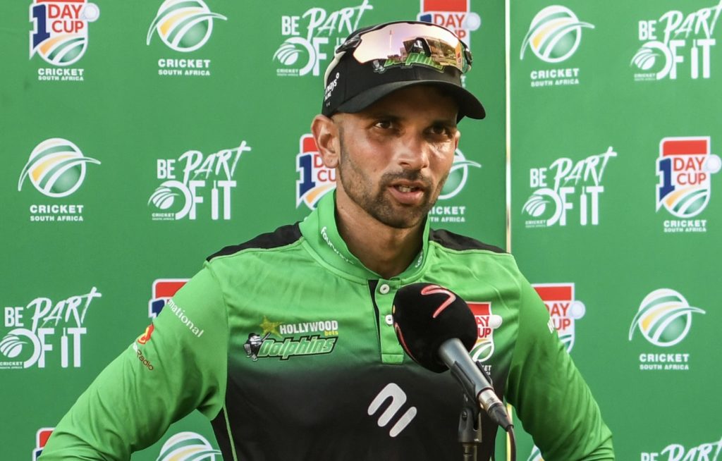 Keshav Maharaj Dolphins 13 Mar 2024 Darren Stewart Gallo Images