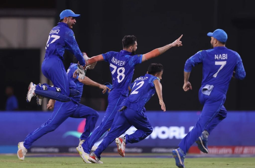 Afghanistan celebrate victory 24 June 2024