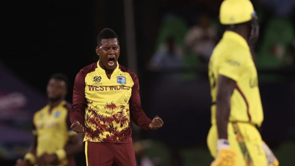 Akeal Hosein WI 8 June ICC Getty Images