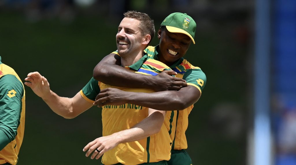 Anrich Nortje Kagiso Rabada 19 June 2024 Gareth Copley Getty Images