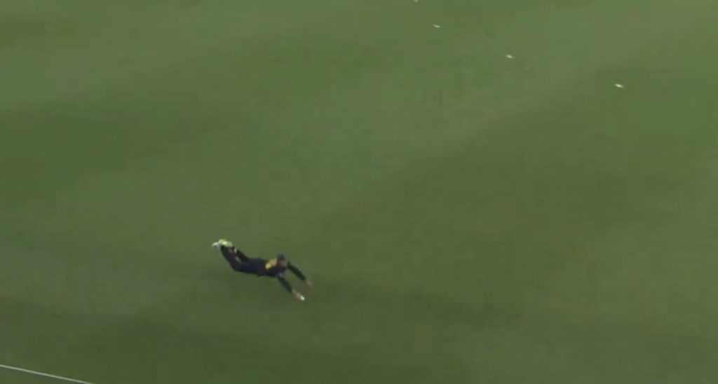 Watch: Marnus' amazing catch