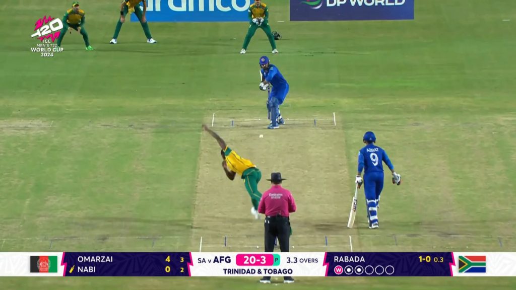 Watch: Rabada strikes twice in semi-final