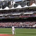 James Anderson batting 11 July 2024 Alex Davidson Getty Images