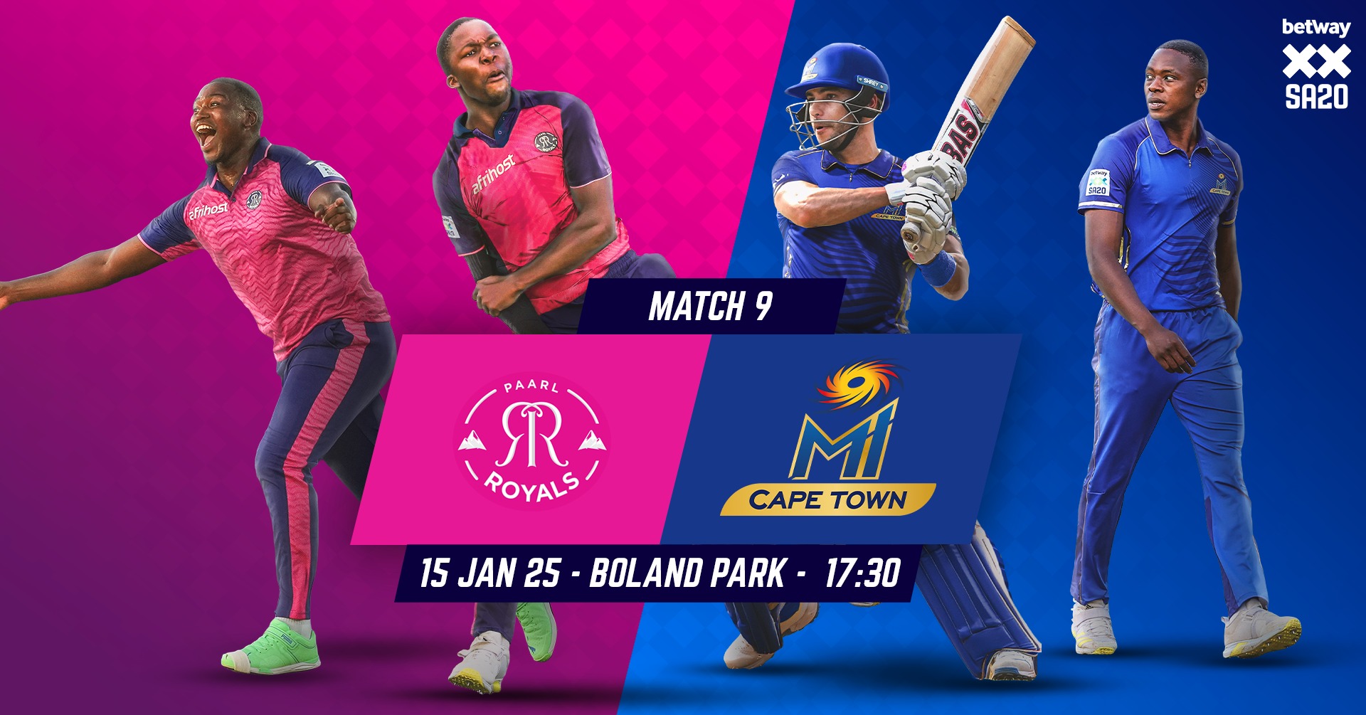 LIVE Paarl Royals vs MI Cape Town (SA20)