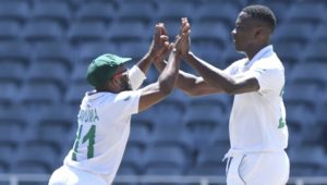 Kagiso Rabada Temba Bavuma Sydney Seshibedi:Gallo Images