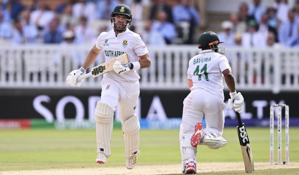 Aiden Markram Temba Bavuma runs 13 June 2025 Mike Hewitt Getty Images