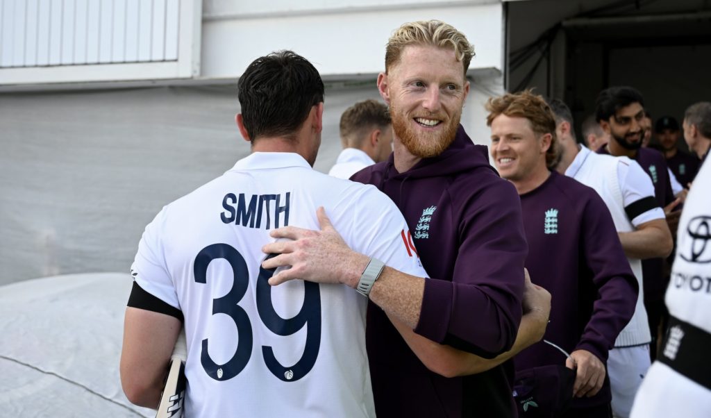 Jamie Smith Ben Stokes 24 June 2024 Gareth Copley Getty Images