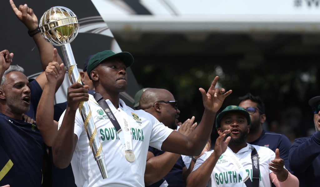 Kagiso Rabada mace 14 June 2025 Alex Davidson ICC via Getty Images