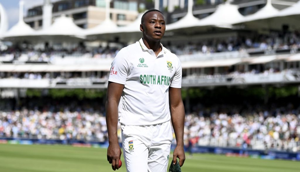 Kagiso Rabada walks off 11 June 2025 Gareth Copley Getty Images