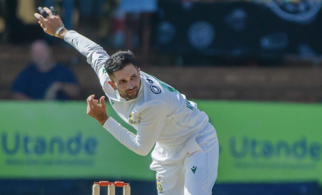 Keshav Maharaj 200th Test wicket @ProteasMenCSA X
