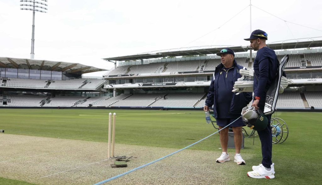 Keshav Maharaj Shukri Conrad Lords 9 June 2025 Matthew Lewis ICC via Getty Images