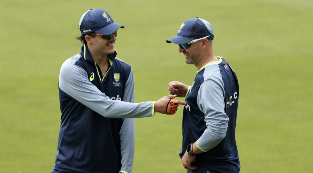 Sam Konstas Nathan Lyon 9 June 2025 Paul Harding Getty Images