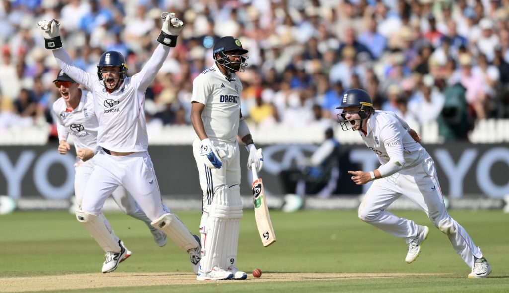 Harry Brook Mohammed Siraj 14 July 2025 Gareth Copley Getty Images