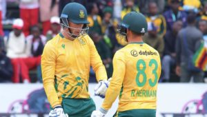 Rassie van der Dussen Rubin Hermann 20 Ju;y 2025 Zimbabwe Cricket