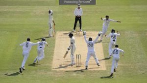 Shoaib Bashir Mohammed Siraj 14 July 2025 Clive Mason Getty Images