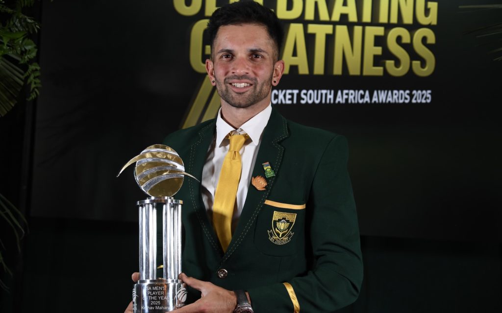 Keshav Maharaj 31 July 2025 Lefty Shivambu Gallo Images