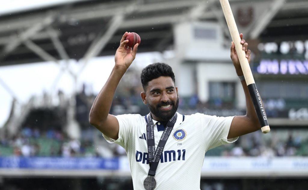 Mohammed Siraj wicket 4 Aug 2025 Stu Forster Getty Images