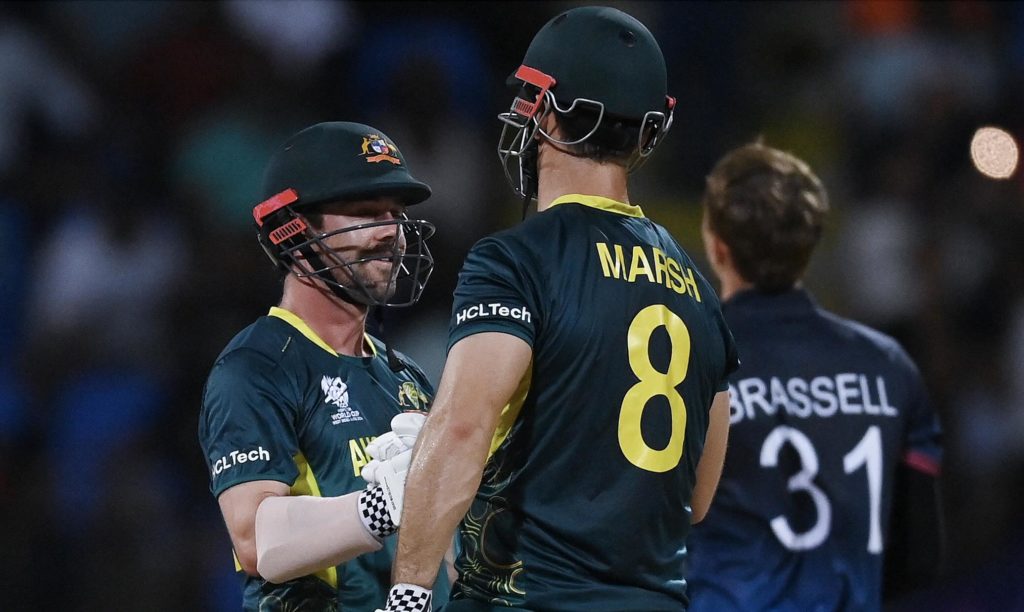 Travis Head Mitchell Marsh June 2024 Gareth Copley Getty Images
