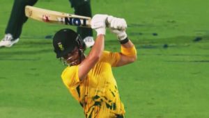 Watch- No-look Brevis smashes four sixes in an over