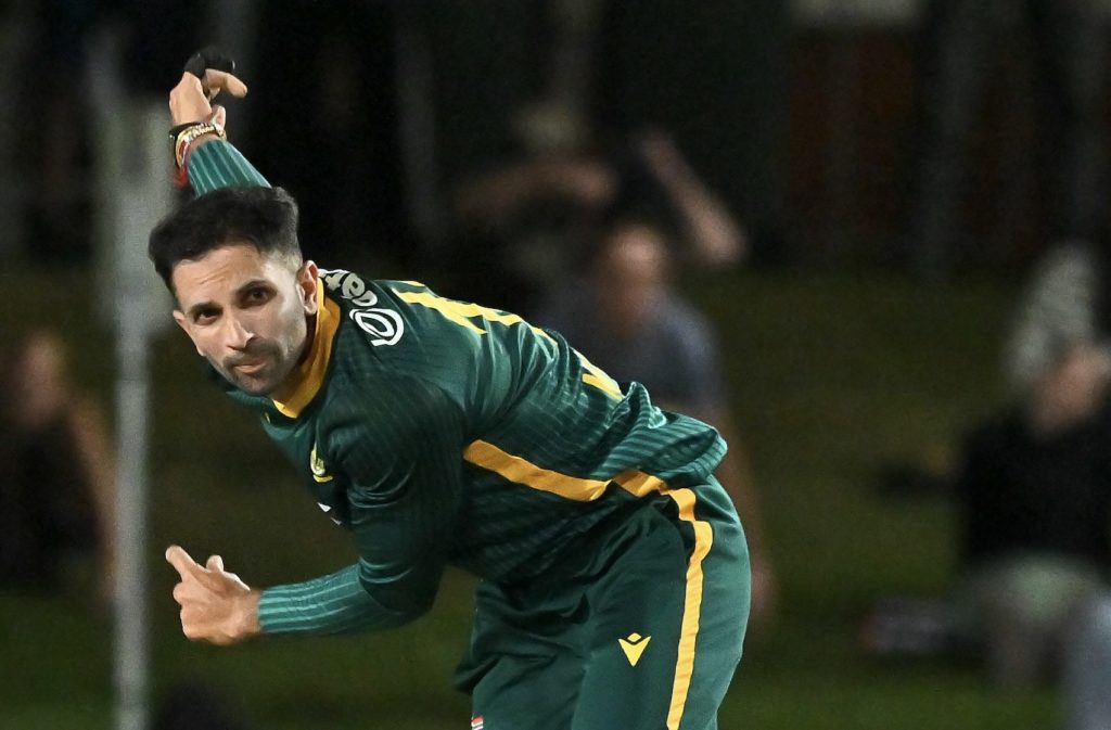 Keshav Maharaj bowls 19 Aug 2025 Emily Barker Getty Images