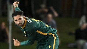 Keshav Maharaj bowls 19 Aug 2025 Emily Barker Getty Images