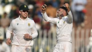 Keshav Maharaj Simon Harmer 20 Oct 2025 Sameer Ali Getty Images