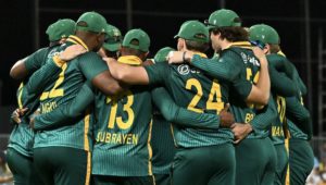 Proteas huddle 19 August 2025 Emily Barker Getty Images