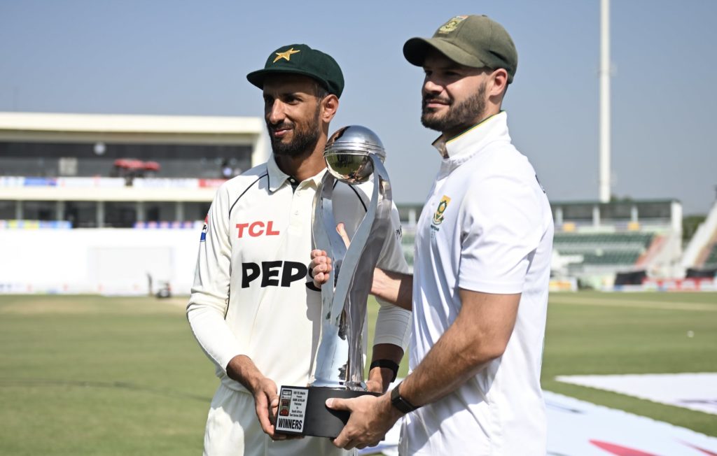 Shan Masood Aiden Markram Sameer Ali Getty Images