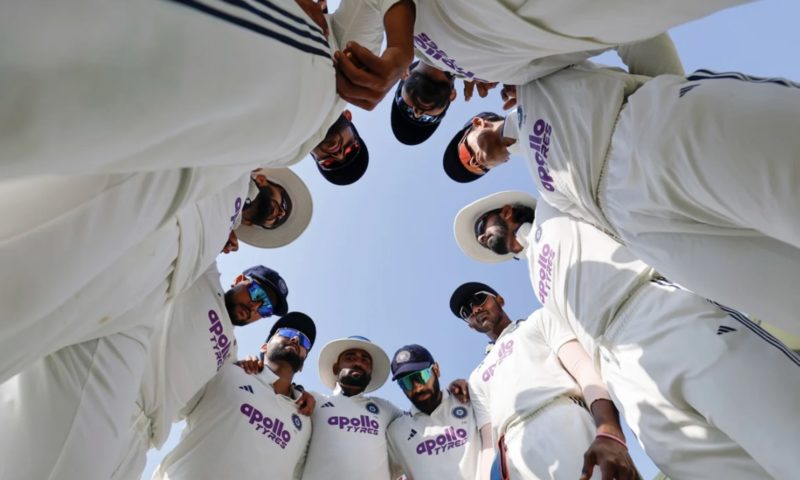 India huddle Nov 2025 BCCI