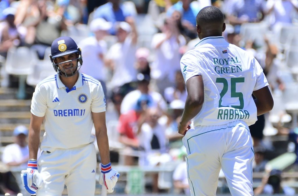 Kagiso Rabada Shubman Gill 4 January 2024 Grant Pitcher Gallo Images