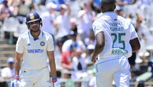 Kagiso Rabada Shubman Gill 4 January 2024 Grant Pitcher Gallo Images