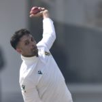 Keshav Maharaj bowls 20 Oct 2025 Sameer Ali Getty Images