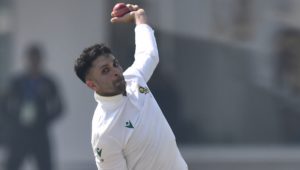 Keshav Maharaj bowls 20 Oct 2025 Sameer Ali Getty Images