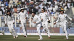 Proteas celebrate 16 November 2025 Prakash Singh Getty Images